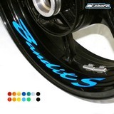 8 X Custom Inner Rim Decals Wheel Reflective Stickers Stripes Suzuki Bamdits N1200